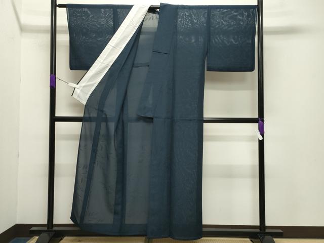 平和屋着物＊夏物 色無地 笹紋絽 褐返色 正絹 逸品 CABB0122gh