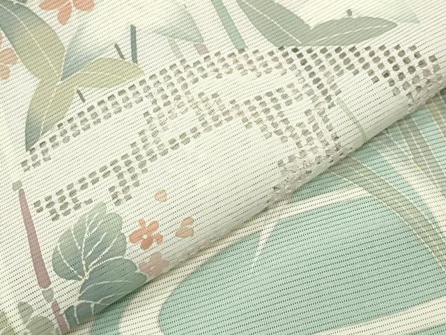 平和屋着物＊夏物 中国三大刺繍 スワトウ刺繍 訪問着 絽 流水籬花文 暈し染め 正絹 逸品 CABB0126gh