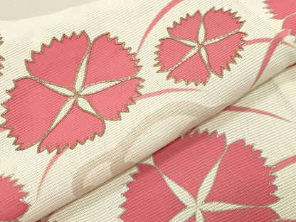 平和屋着物＊夏物 訪問着 絽 駒刺繍 立波花文 銀彩 正絹 逸品 未使用 CABB0127gh