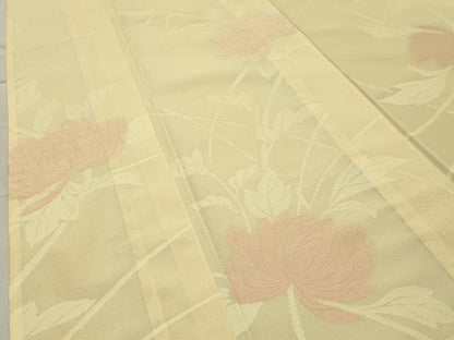 平和屋着物＊夏物 小紋 紗 草花文 正絹 逸品 未使用 CABB0128gh