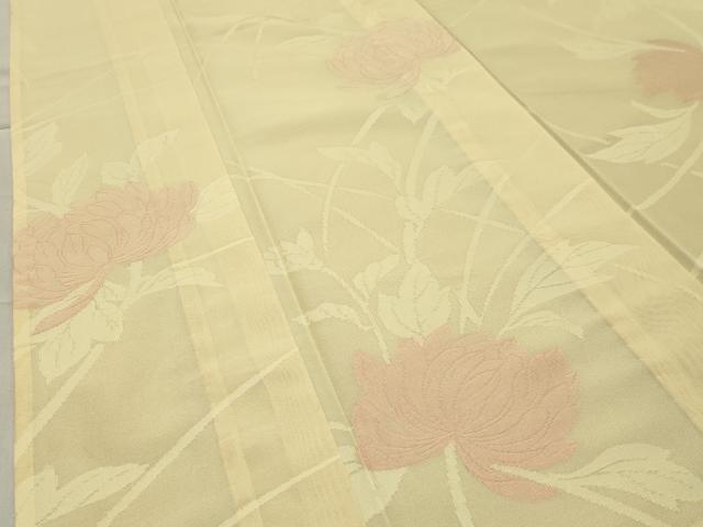 平和屋着物＊夏物 小紋 紗 草花文 正絹 逸品 未使用 CABB0128gh