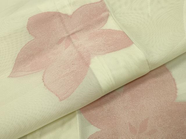 平和屋着物＊夏物 小紋 紗 舞花文 正絹 逸品 未使用 CABB0129gh