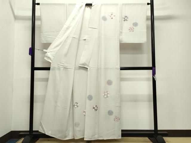 平和屋着物＊夏物 訪問着 絽 花丸文 蛍暈し 正絹 逸品 CABB0130gh