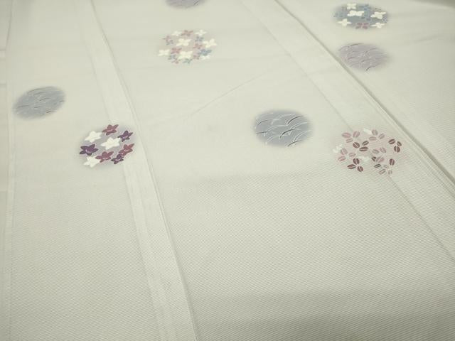 平和屋着物＊夏物 訪問着 絽 花丸文 蛍暈し 正絹 逸品 CABB0130gh