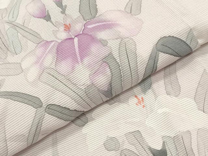 平和屋着物＊夏物 訪問着 絽 手描き 杜若 正絹 逸品 CABB0135gh