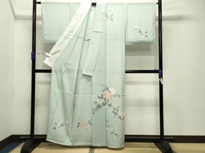 平和屋着物＊夏物 訪問着 絽 友禅 紫陽花 正絹 逸品 未使用 CABB0136gh