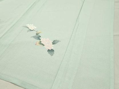 平和屋着物＊夏物 訪問着 絽 友禅 紫陽花 正絹 逸品 未使用 CABB0136gh