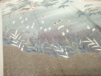 平和屋着物＊夏物 色留袖 絽 人物風景文 暈し染め 正絹 逸品 CABB0138gh