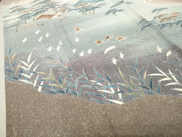 平和屋着物＊夏物 色留袖 絽 人物風景文 暈し染め 正絹 逸品 CABB0138gh