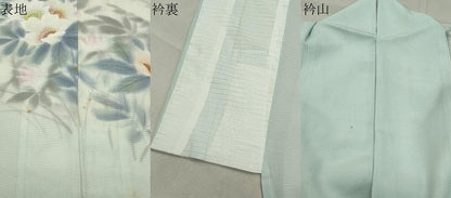 平和屋着物＊夏物 訪問着 絽 手描き 草花文 暈し染め 正絹 逸品 CABB0143gh