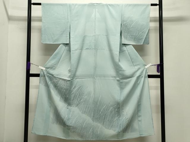 平和屋着物＊夏物 訪問着 絽 草木文 暈し染め 正絹 逸品 CABB0146gh