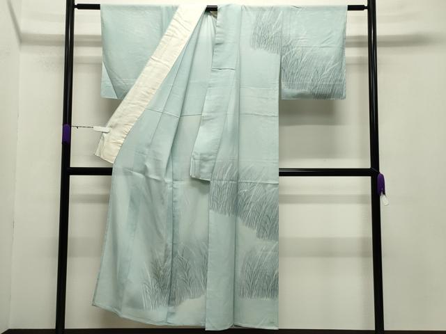 平和屋着物＊夏物 訪問着 絽 草木文 暈し染め 正絹 逸品 CABB0146gh