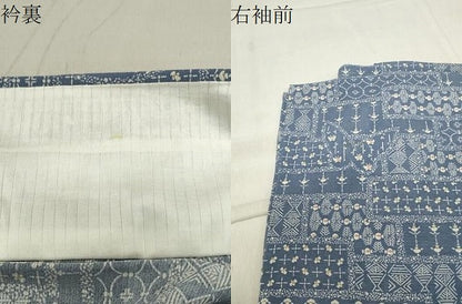 平和屋着物＊夏物　小紋　絽　飛蝶吉祥文　正絹　逸品　未使用　CABB0148gh