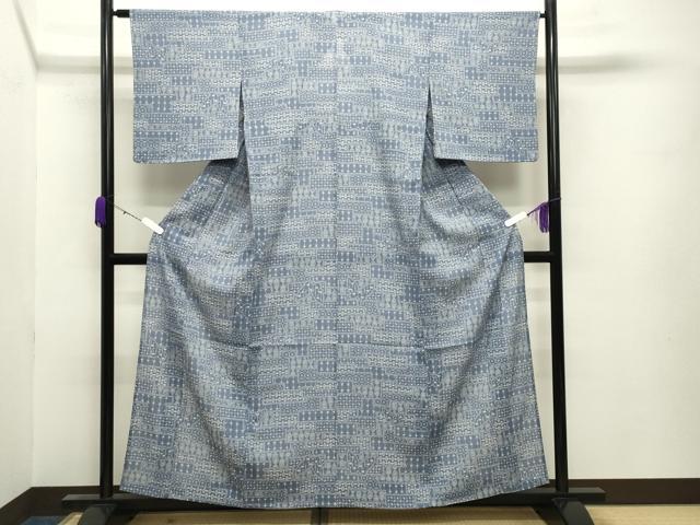 平和屋着物＊夏物　小紋　絽　飛蝶吉祥文　正絹　逸品　未使用　CABB0148gh