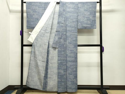 平和屋着物＊夏物　小紋　絽　飛蝶吉祥文　正絹　逸品　未使用　CABB0148gh
