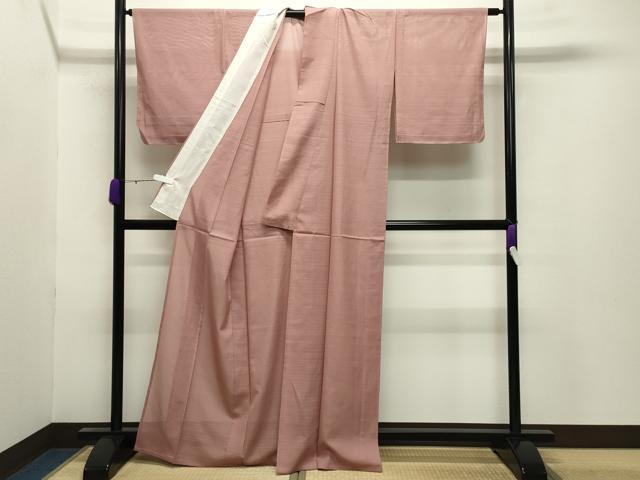 平和屋着物＊夏物 色無地 変わり絽 水柿色 正絹 逸品 未使用 CABB0159gh