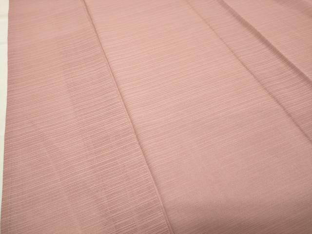 平和屋着物＊夏物 色無地 変わり絽 水柿色 正絹 逸品 未使用 CABB0159gh