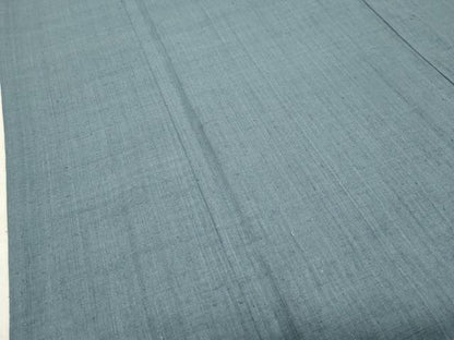 平和屋着物●本場結城紬 重要無形文化財 藍鼠色 正絹 逸品 CABB0165gh