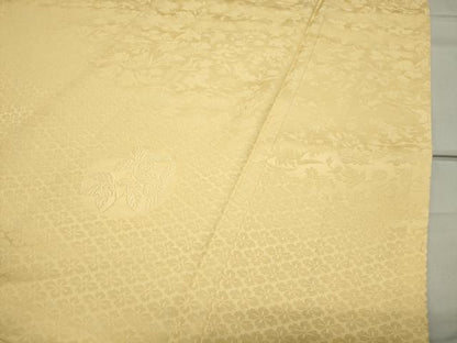 平和屋着物●無地絵羽訪問着 花丸文 卵色 正絹 逸品 CABB0166gh