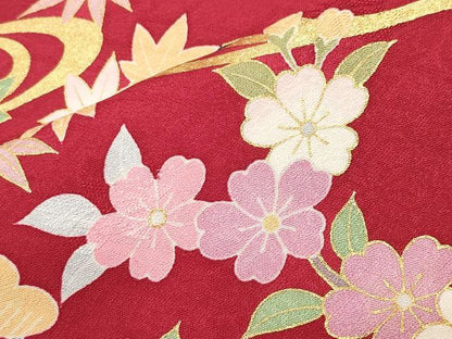 平和屋着物●豪華振袖 駒刺繍 流水松竹梅文 金彩 正絹 逸品 CABB0173gh