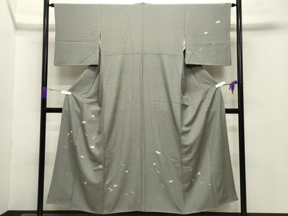 平和屋着物●訪問着 角通し 溢れ松葉笹文 金彩 正絹 逸品 CABB0178gh