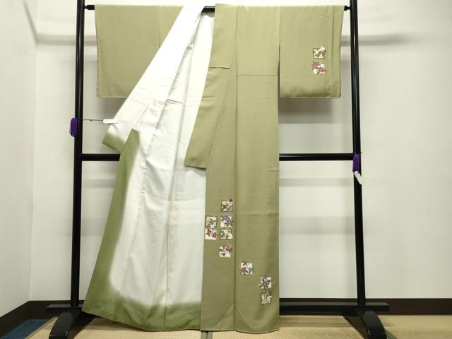 平和屋着物●訪問着 枝椿 正絹 逸品 未使用 CABB0185gh