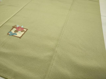平和屋着物●訪問着 枝椿 正絹 逸品 未使用 CABB0185gh