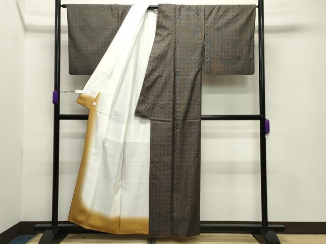 平和屋着物●本場大島紬 龍郷絣 鈴乃屋扱い 正絹 逸品 CABB0188gh