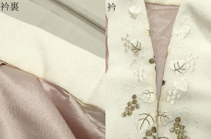 平和屋着物●長襦袢 無双仕立て 辻が花 蛍暈し やまと誂製 半衿刺繍 正絹 逸品 CABB0200gh