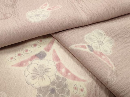 平和屋着物●長襦袢 無双仕立て 辻が花 蛍暈し やまと誂製 半衿刺繍 正絹 逸品 CABB0200gh