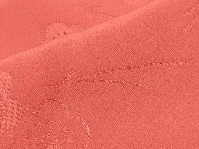 平和屋着物●長襦袢 袷 溢れ松葉梅地紋 肉桂色 大丸扱い 半衿刺繍 正絹 逸品 CABB0203gh