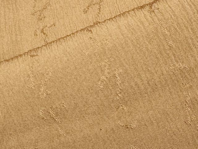 平和屋着物●長襦袢 無双仕立て 文字地紋 江戸茶色 正絹 逸品 CABB0206gh