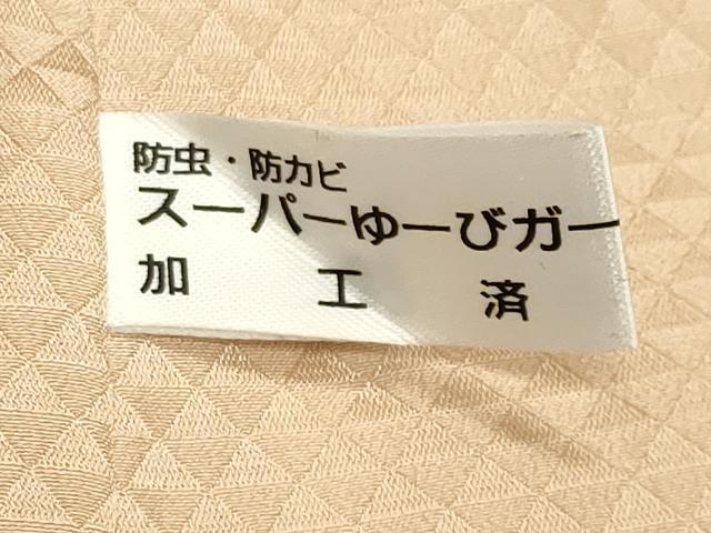 平和屋着物●中国三大刺繍 スワトウ刺繍 総刺繍 長襦袢 無双仕立て 鏡裏鳳凰文 薄香色 正絹 逸品 CABB0215gh