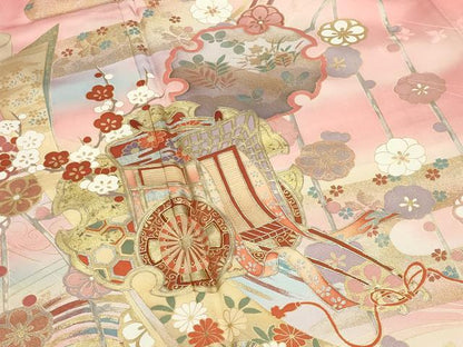 平和屋着物●大正の浮世絵師 竹久夢二 夢二ロマン 振袖 伊勢物語 鴨川小唄 暈し染め 金銀彩 正絹 逸品 CABB0217gh