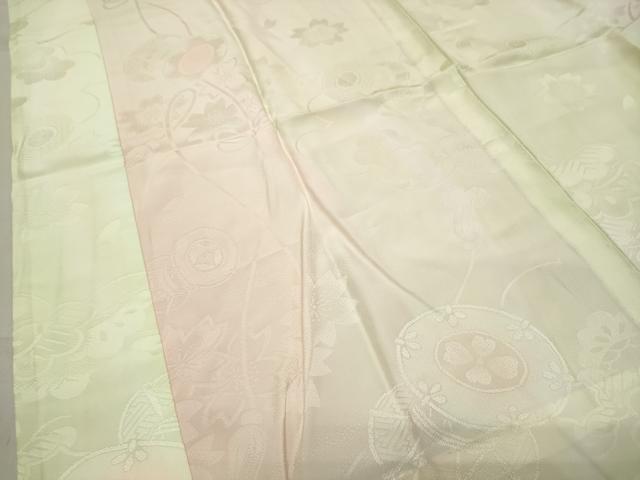 平和屋着物●振袖用長襦袢 無双仕立て 鼓花地紋 暈し染め 正絹 逸品 CABB0231gh