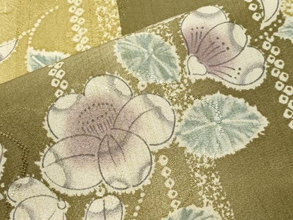 平和屋着物●長襦袢　袷　辻が花　絞り　正絹　逸品　未使用　CABB0232gh