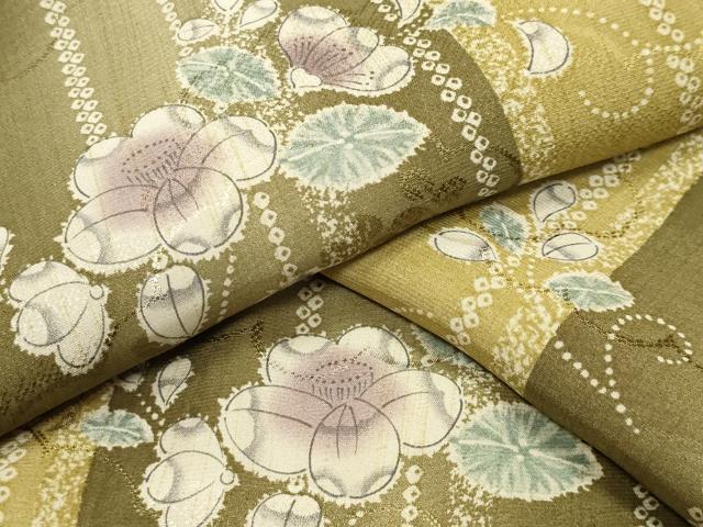 平和屋着物●長襦袢　袷　辻が花　絞り　正絹　逸品　未使用　CABB0232gh