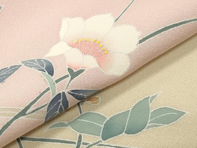 平和屋着物●訪問着 友禅 枝花文 暈し染め 正絹 逸品 未使用 CABB0233gh