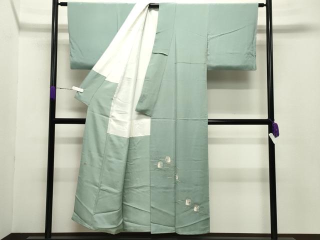 平和屋着物●松尾光琳 色留袖 花うさぎ 銀彩 鬼しぼ縮緬 正絹 逸品 CABB0239gh