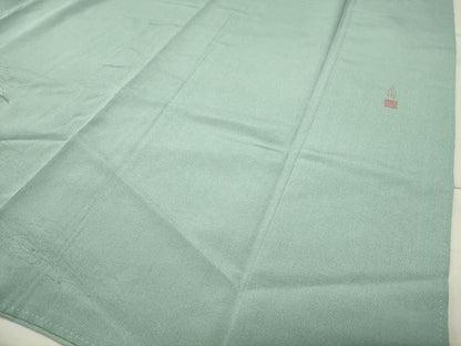 平和屋着物●松尾光琳 色留袖 花うさぎ 銀彩 鬼しぼ縮緬 正絹 逸品 CABB0239gh