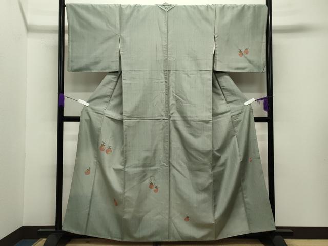 平和屋着物●訪問着 紬地 作家物 成り物 正絹 逸品 CABB0244gh