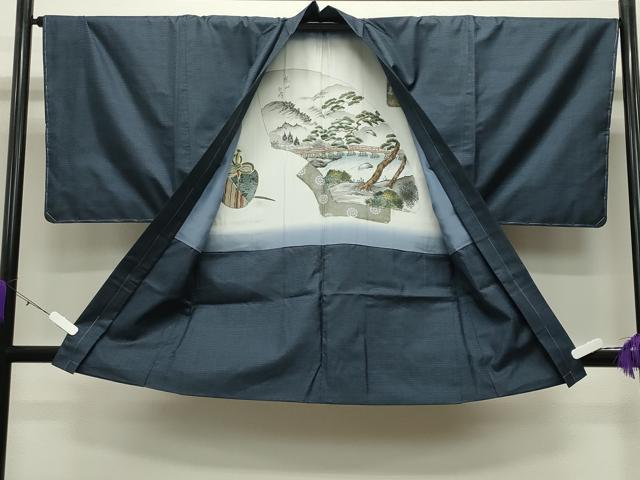 平和屋着物●男性 本場大島紬 アンサンブル 100亀甲 総詰め 正絹 逸品 未使用 CABB0247gh