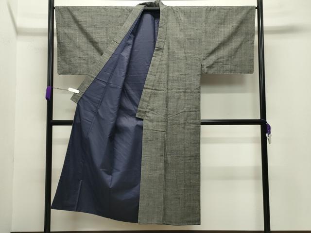 平和屋着物●男性 紬 アンサンブル 霞文 正絹 逸品 CABB0248gh