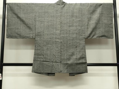 平和屋着物●男性 紬 アンサンブル 霞文 正絹 逸品 CABB0248gh