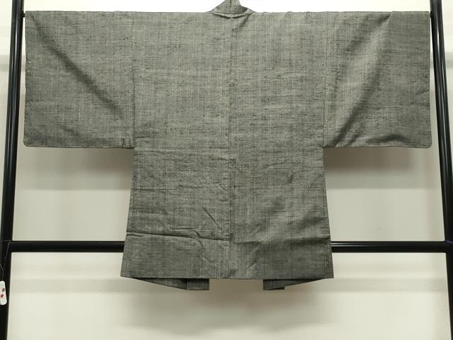 平和屋着物●男性 紬 アンサンブル 霞文 正絹 逸品 CABB0248gh