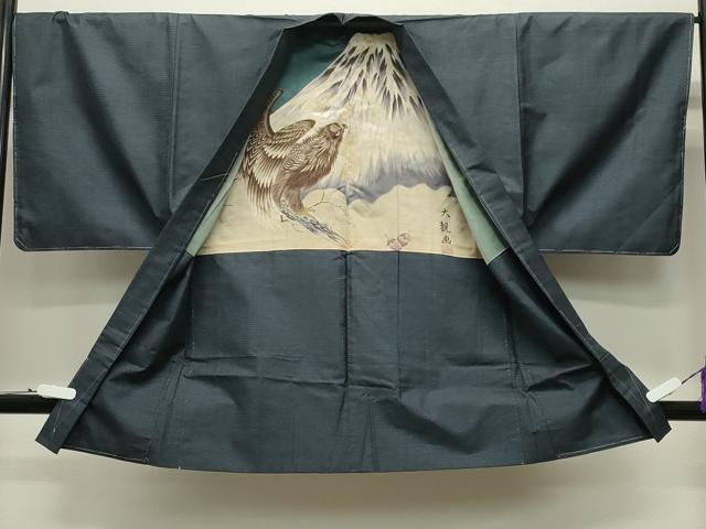 平和屋着物●男性 本場大島紬 アンサンブル 100亀甲 総詰め 正絹 逸品 未使用 CABB0249gh