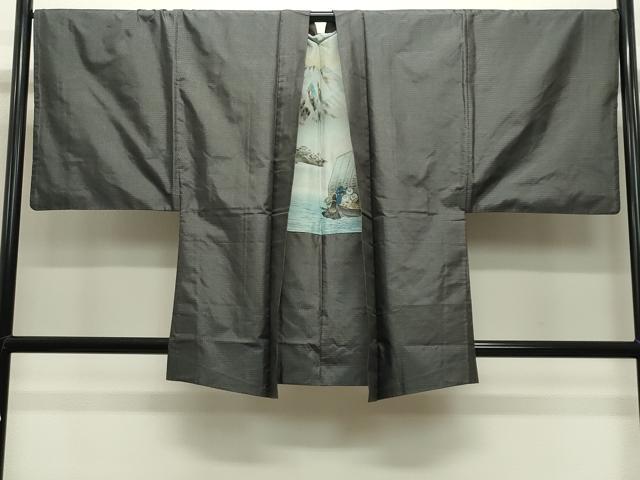 平和屋着物●男性 本場大島紬 アンサンブル 80亀甲 総詰め 正絹 逸品 CABB0250gh
