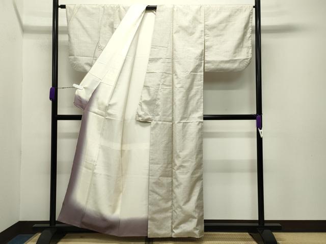 平和屋着物●本場大島紬 白大島 100亀甲 総詰め 正絹 逸品 CABB0255gh