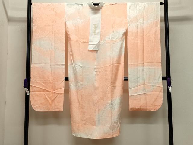 平和屋着物●振袖用長襦袢 無双仕立て 鳳凰地紋 暈し染め 正絹 逸品 CABB0269gh