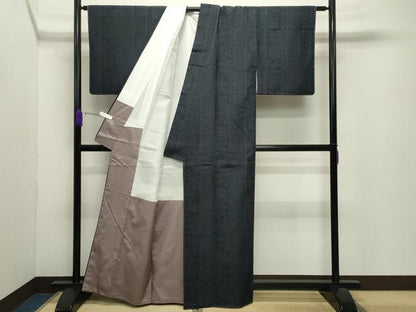 平和屋着物●本塩沢 吉祥花間道 証紙付き 正絹 逸品 未使用 CABB0271gh
